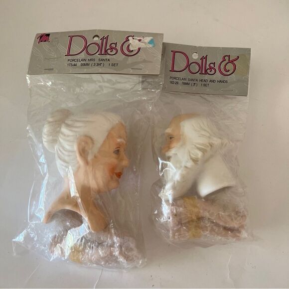 Lot of 8 Vintage Mangelsen’s Porcelain Doll Heads New - Picture 4 of 7